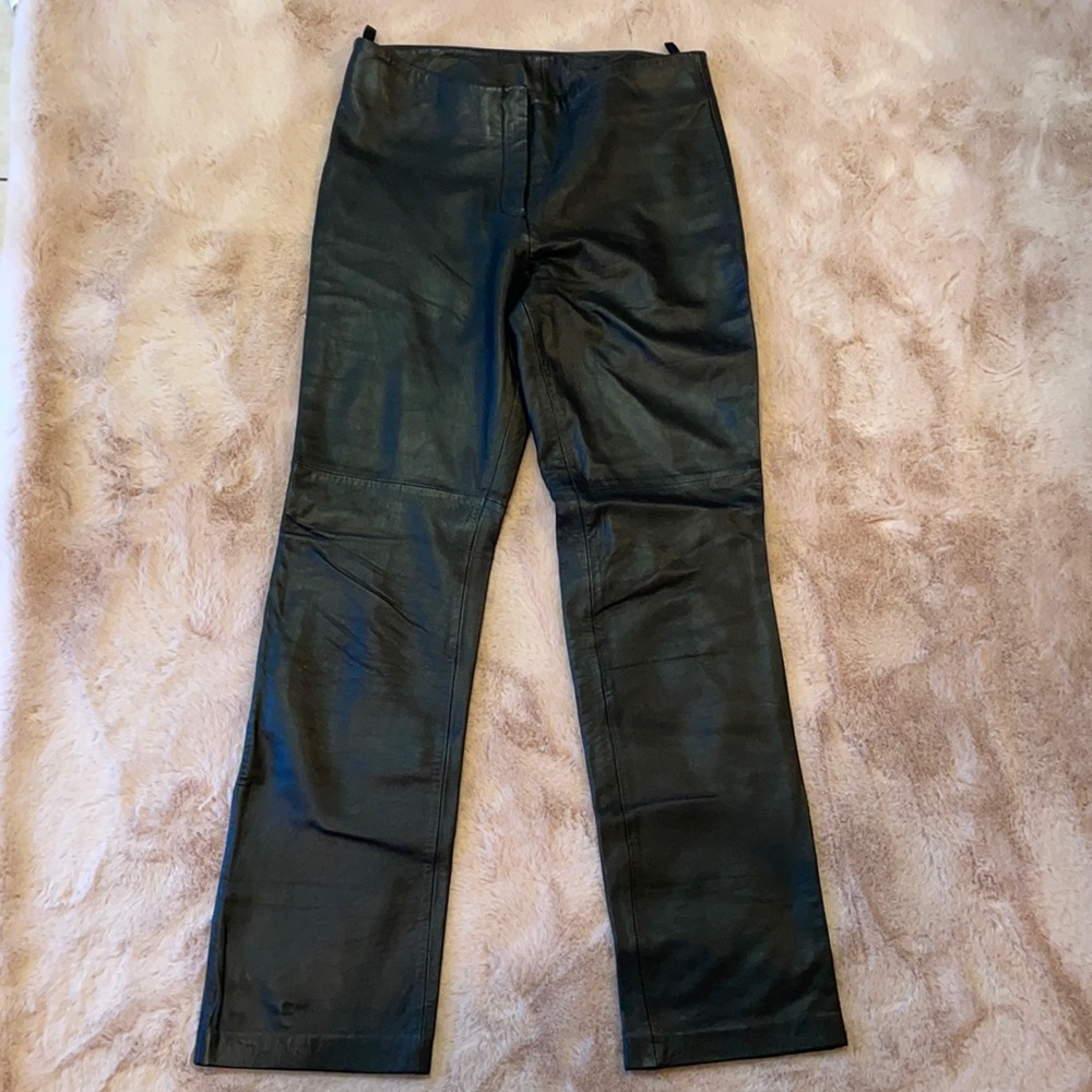 %100 leather pants